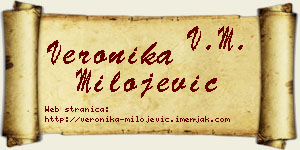 Veronika Milojević vizit kartica